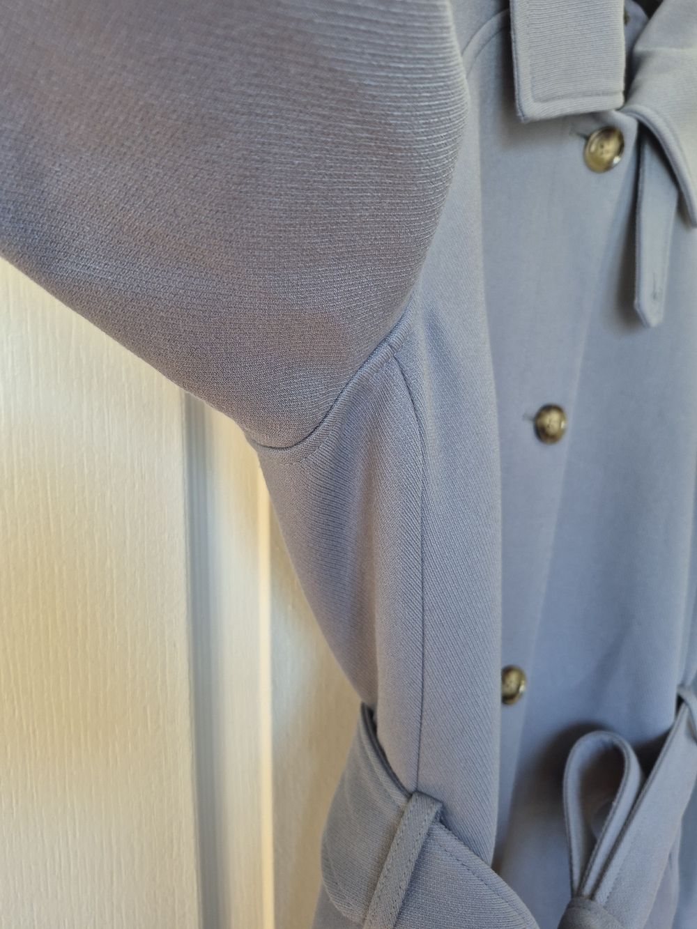 Twill Trench Coat Classic Fit with Removeable Belt - Picture 3 of 8